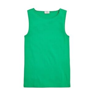 J. Crew Shell Tank Top in Modern Clover Green Sleeveless Scoop neck Small BF029